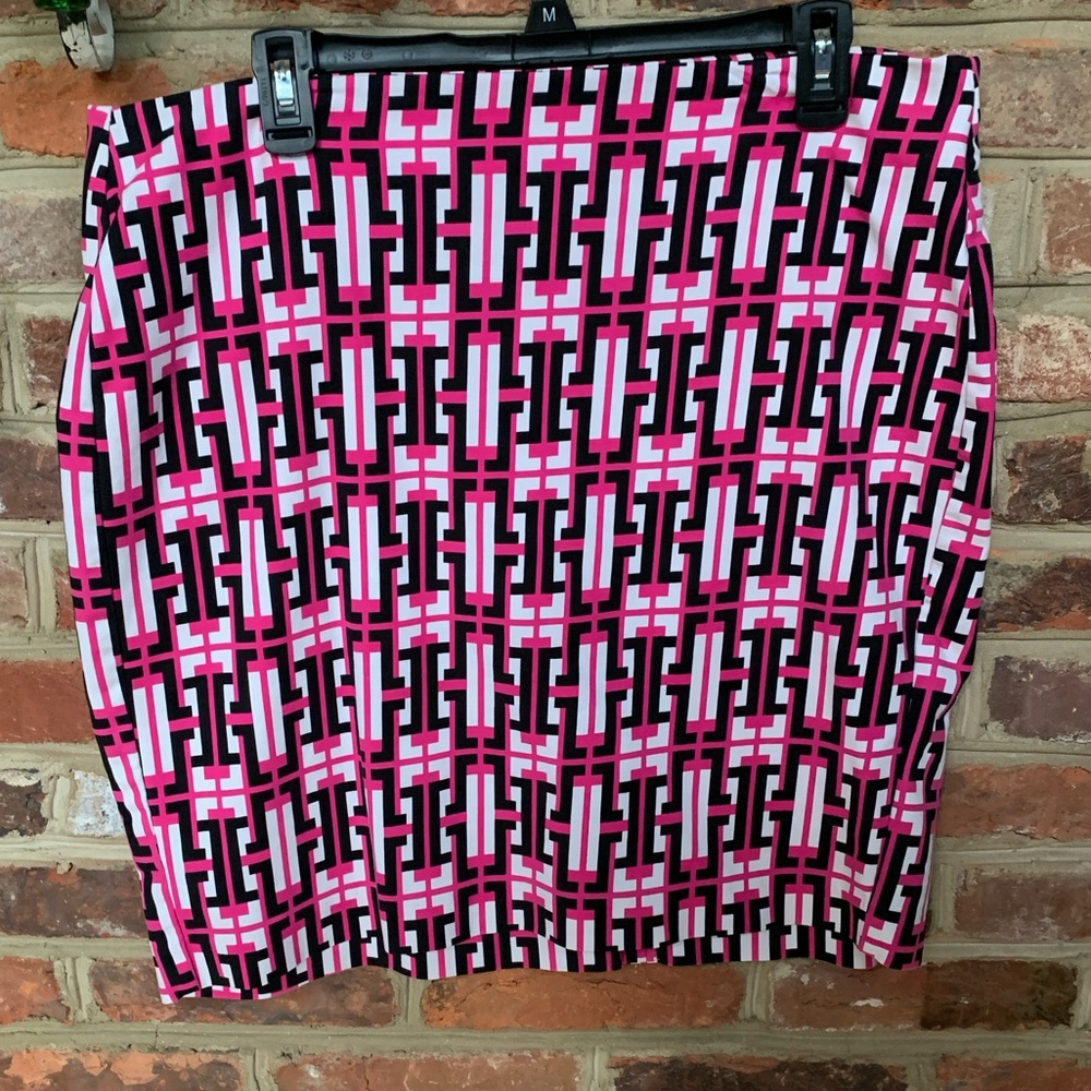 Banana republic zip up pattern skirt